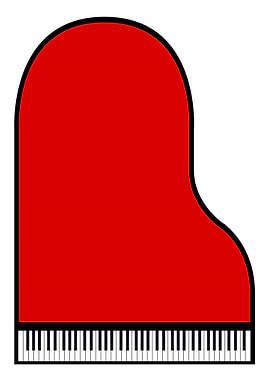 Red Grand Piano