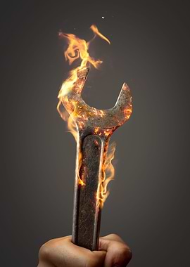 Wrench On Fire