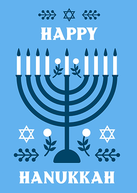 Happy Hanukkah lights