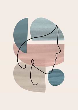 Modern Woman one line art