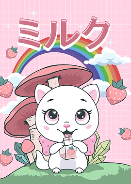 Cottagecore Kawaii Cat