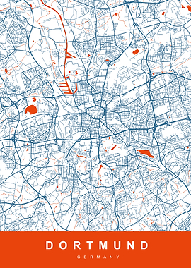 DORTMUND Map GERMANY