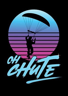 Oh Chute Retro Skydiver