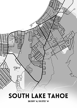 South Lake Tahoe Map