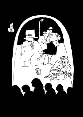 Retro Street Musicians