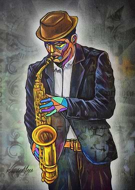 Saxophone blues