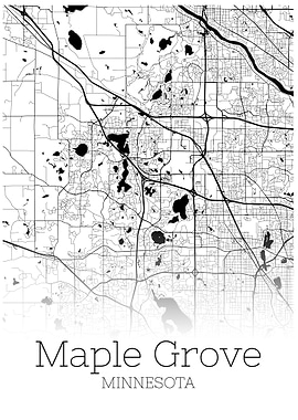 Maple Grove Minnesota map