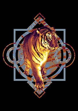 Geometric Animals Tiger