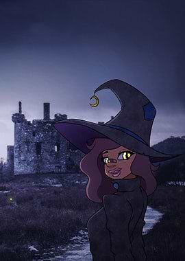 Witch at the castle door