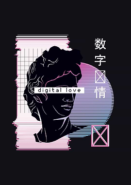 Vaporwave david