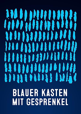 Blauer Kasten Gesprenkel