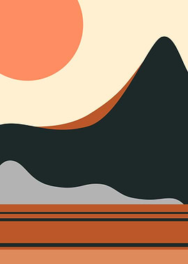 abstract mountain