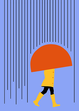 Girl in the rain