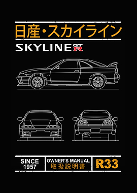 Skyline R33 Blueprint