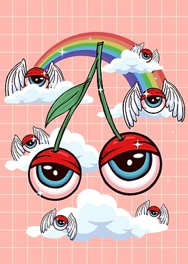 Weirdcore Kawaii Cherry