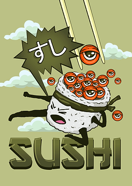 Weirdcore Kawaii Sushi