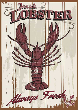 Fresh Lobster Poster