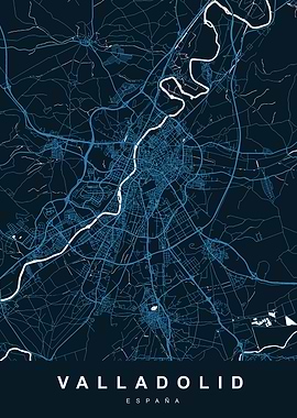 VALLADOLID Map SPAIN