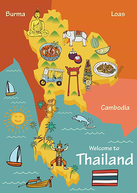 Thailand map