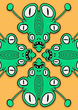 alien monster cartoon