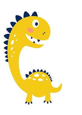 Baby Dinosaur Animal Print