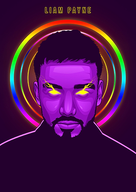 Liam Payne Neon Art