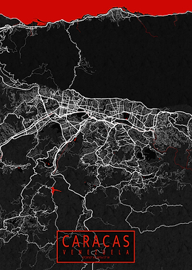 Caracas City Map Oriental