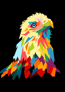 eagle pop art design