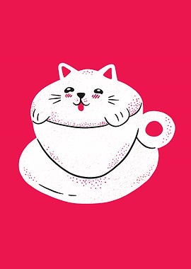 Cute cat coffee