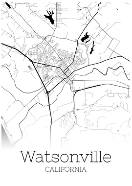 Watsonville California map