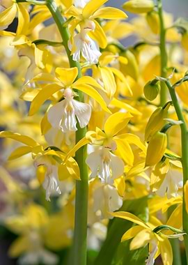 scenic yellow orchid