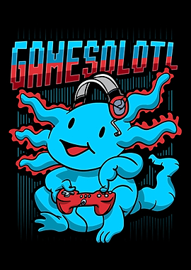 Gamesolotl Axolotl Gamer