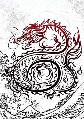 Japanese Minimal Dragon