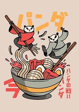 Panda in Ramen Soup