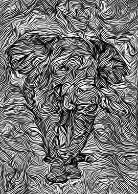 Elephant Black Lines