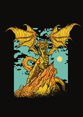 Powerful dragon creature