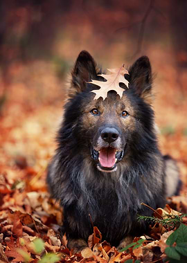 Autumn German Shepherd