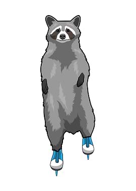 Racoon Ice skating Sports