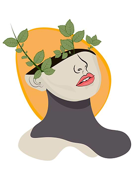 female face modern art