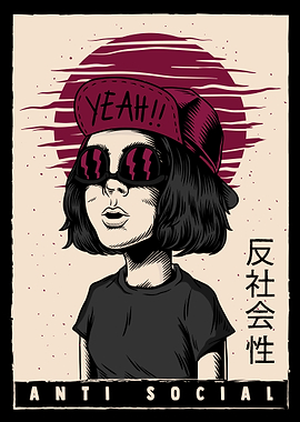 Japanese Girl AntiSocial