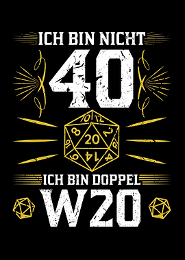 RPG 40 Geburtstag W20