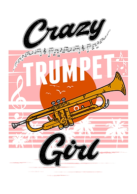 Crazy Trumpet Girl Player