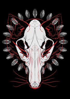 Red Fox Skull