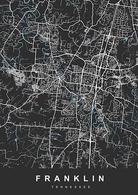 FRANKLIN Map TENNESSEE