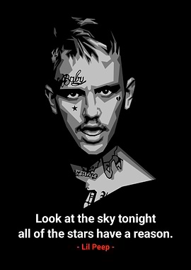 quotes lil peep pop art
