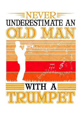 Trumpet Old Man Player