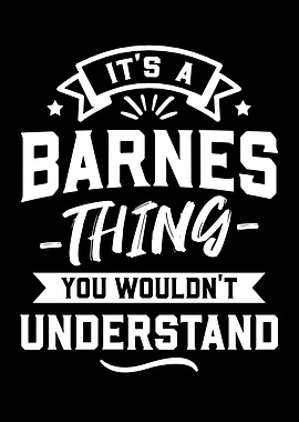 Its A Barnes Thing