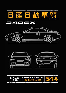 Blueprint of the 240SX