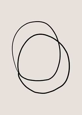 Abstract Black Circles