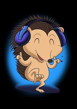 Music Lover I Hedgehog DJ